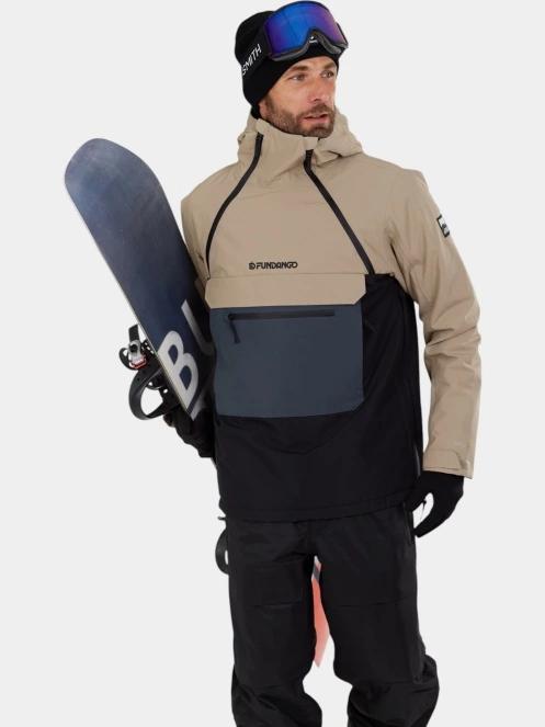 Fundango Hydra ECO Anorak férfi anorák homok színben 4
