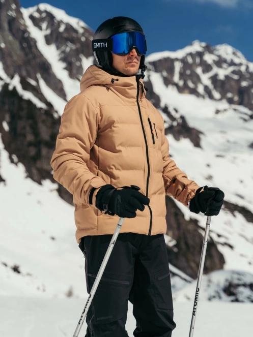 Fundango Portage Padded Jacket férfi steppelt síkabát homok színben 12