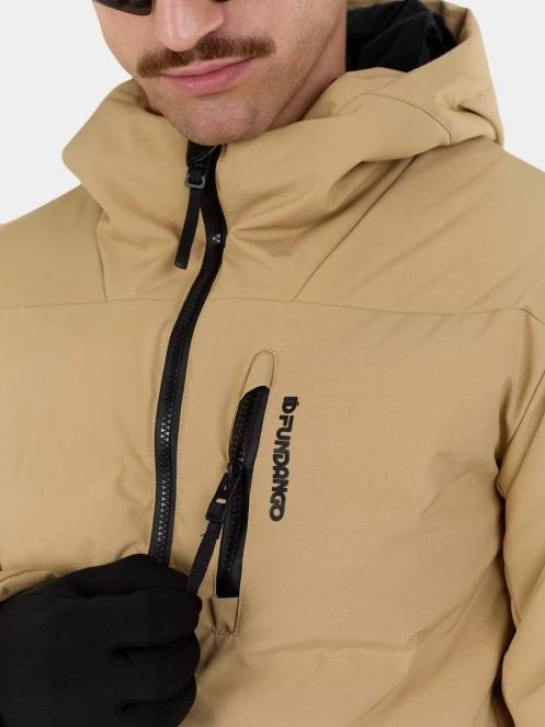 Fundango Portage Padded Jacket férfi steppelt síkabát homok színben 7