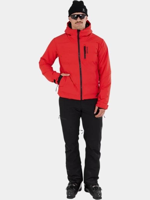 Fundango Portage Padded Jacket férfi steppelt síkabát piros színben 4