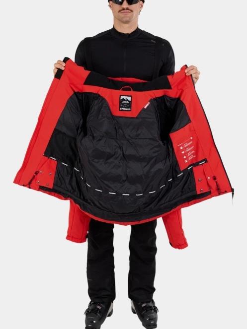 Fundango Portage Padded Jacket férfi steppelt síkabát piros színben 5