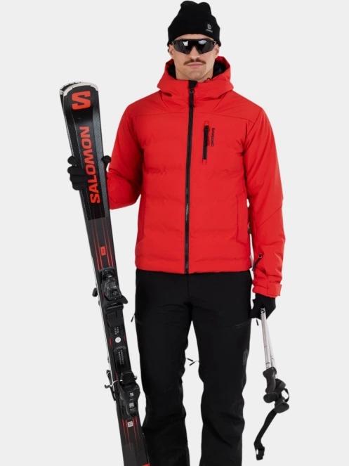 Fundango Portage Padded Jacket férfi steppelt síkabát piros színben 6