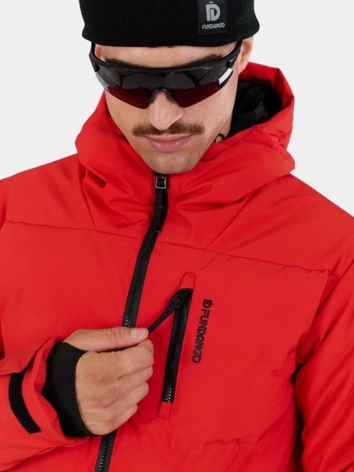 Fundango Portage Padded Jacket férfi steppelt síkabát piros színben 7