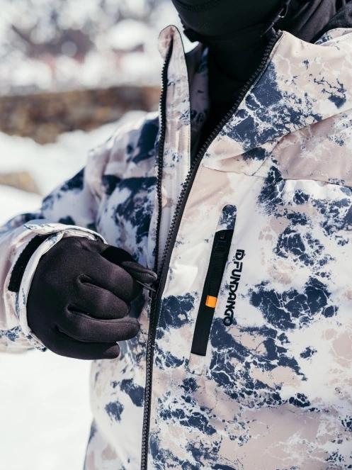 Fundango Portage Padded Jacket férfi steppelt síkabát homok színben 13