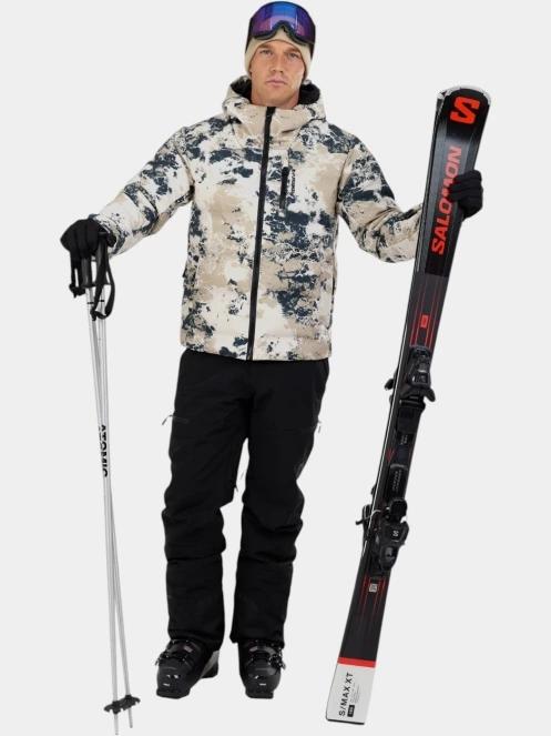 Fundango Portage Padded Jacket férfi steppelt síkabát homok színben 4