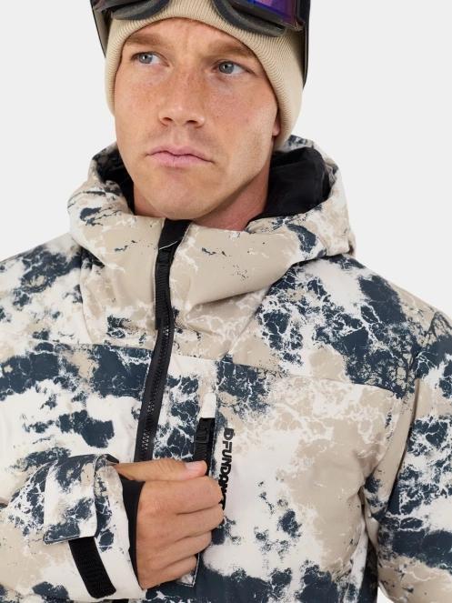 Fundango Portage Padded Jacket férfi steppelt síkabát homok színben 9
