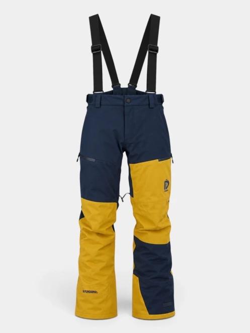Fundango Teak Colourblock Pants férfi sínadrág sárga színben 10