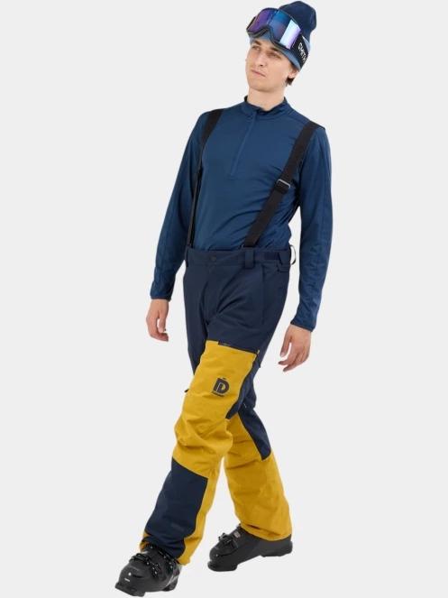 Fundango Teak Colourblock Pants férfi sínadrág sárga színben 5