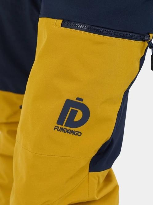 Fundango Teak Colourblock Pants férfi sínadrág sárga színben 6