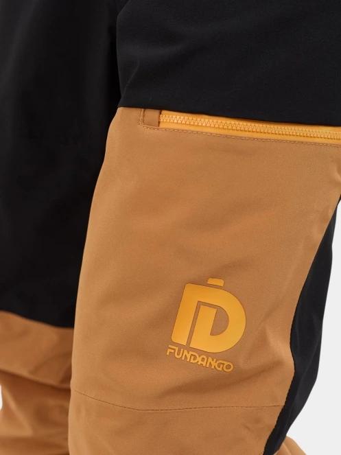 Fundango Teak Colourblock Pants férfi sínadrág barna színben 4