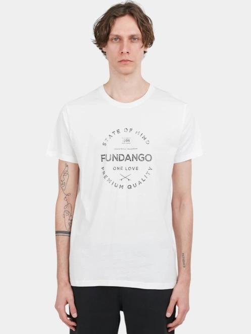 Fundango Basic-T Logo 04 férfi rövid ujjú póló fehér színben 2