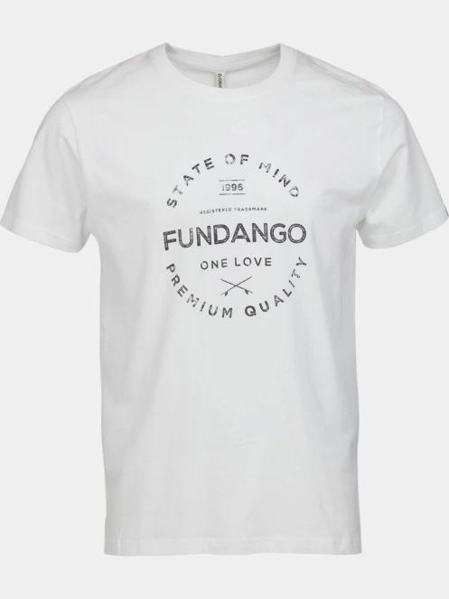 Fundango Basic-T Logo 04 férfi rövid ujjú póló fehér színben 7