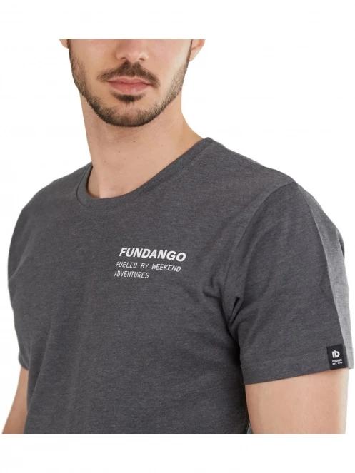 Fundango Basic-T Logo 07 férfi rövid ujjú póló szürke színben 7