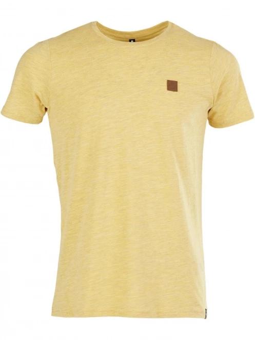 Fundango Jaggy Structured T-Shirt férfi rövid ujjú póló sárga színben 7