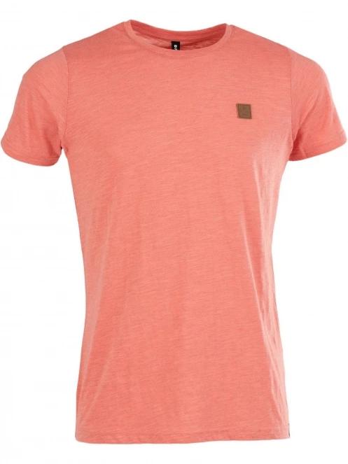 Fundango Jaggy Structured T-Shirt férfi rövid ujjú póló rózsaszín színben 6
