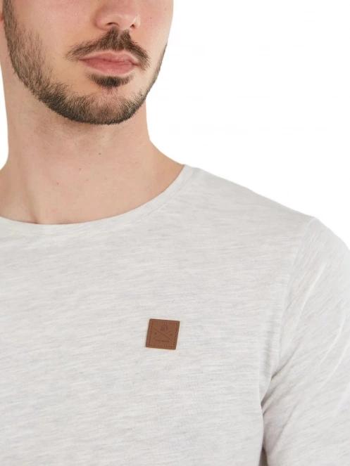 Fundango Jaggy Structured T-Shirt férfi rövid ujjú póló homok színben 5