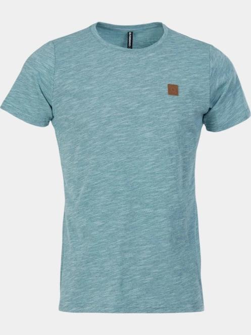 Fundango Jaggy Structured T-shirt férfi rövid ujjú póló világoskék színben 7