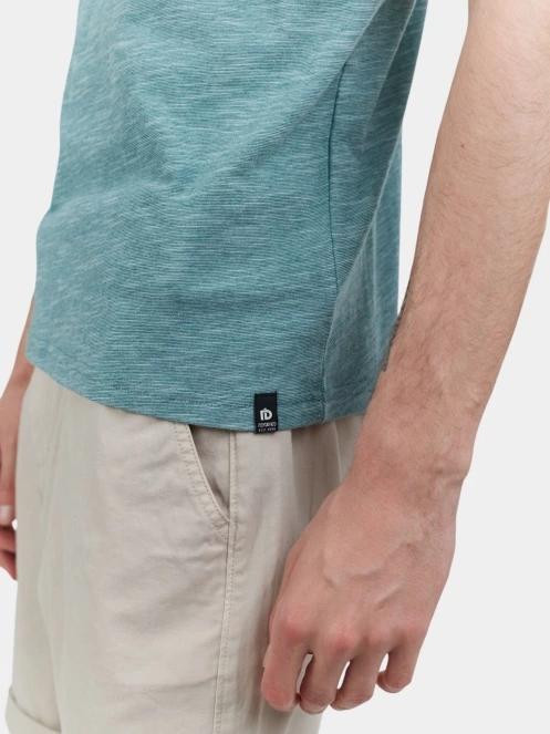 Fundango Jaggy Structured T-shirt férfi rövid ujjú póló világoskék színben 6