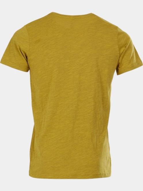 Fundango Jaggy Structured T-shirt férfi rövid ujjú póló oliva színben 8