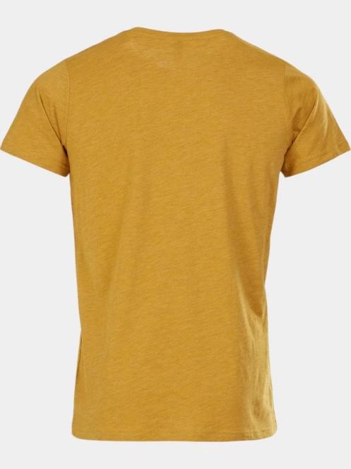 Fundango Jaggy Structured T-shirt férfi rövid ujjú póló sárga színben 8
