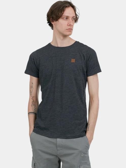Fundango Jaggy Structured T-shirt férfi rövid ujjú póló fekete színben 2