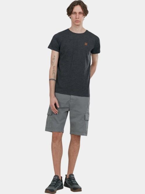 Fundango Jaggy Structured T-shirt férfi rövid ujjú póló fekete színben 4