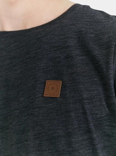 Fundango Jaggy Structured T-shirt férfi rövid ujjú póló fekete színben 6