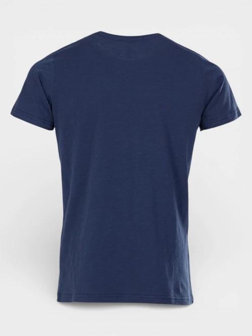 Fundango Jaggy Structured T-shirt férfi rövid ujjú póló sötétkék színben 9