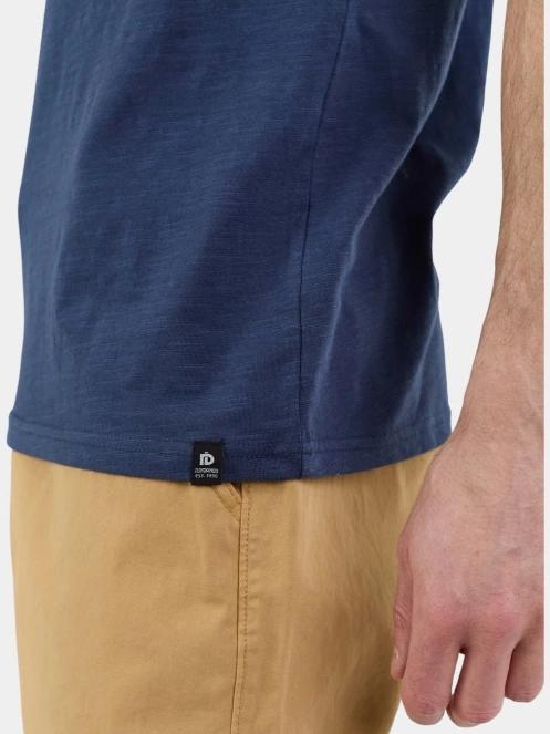 Fundango Jaggy Structured T-shirt férfi rövid ujjú póló sötétkék színben 7