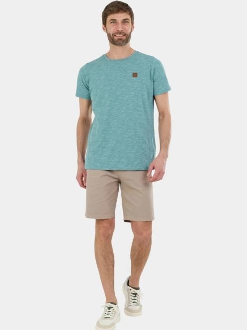 Fundango Jaggy Structured T-shirt férfi rövid ujjú póló zöld színben 4