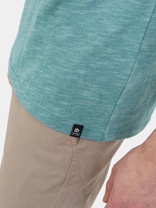 Fundango Jaggy Structured T-shirt férfi rövid ujjú póló zöld színben 7