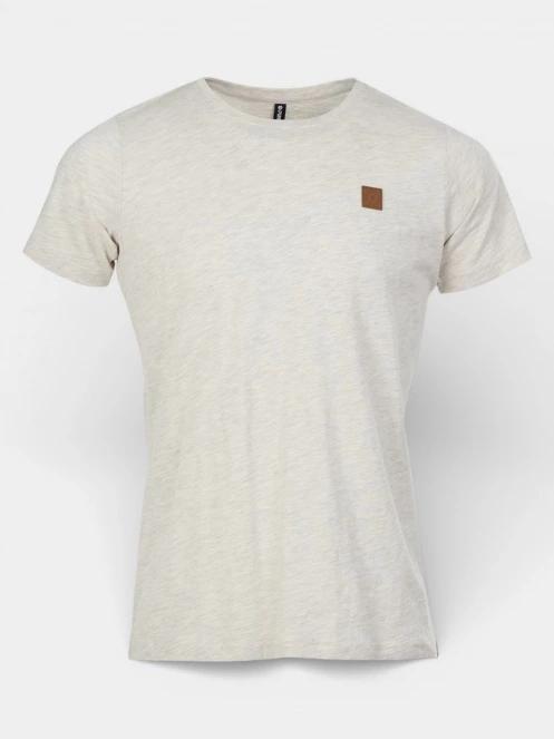 Fundango Jaggy Structured T-shirt férfi rövid ujjú póló homok színben 8