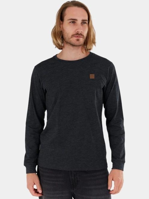 Fundango Justin Longsleeve T-shirt férfi hosszú ujjú póló fekete színben 2