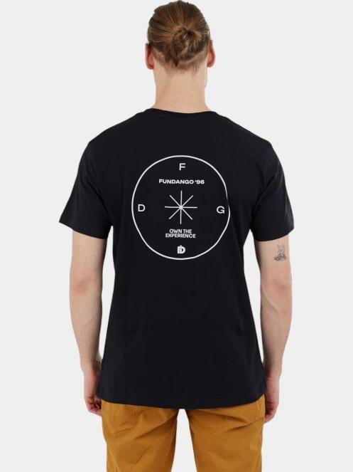 Fundango Compass Graphic-T férfi rövid ujjú póló fekete színben 3
