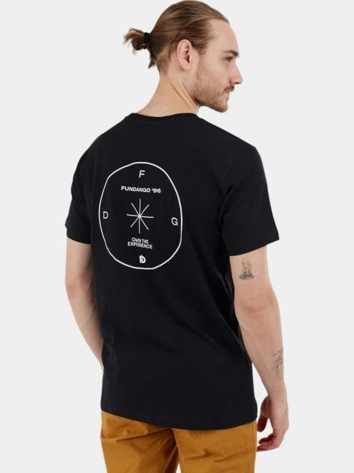 Fundango Compass Graphic-T férfi rövid ujjú póló fekete színben 5
