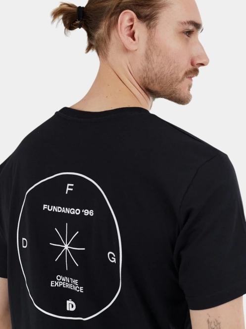 Fundango Compass Graphic-T férfi rövid ujjú póló fekete színben 6