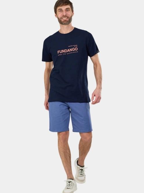 Fundango Vital Graphic-T férfi rövid ujjú póló sötétkék színben 4