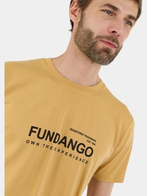 Fundango Vital Graphic-T férfi rövid ujjú póló sárga színben 5