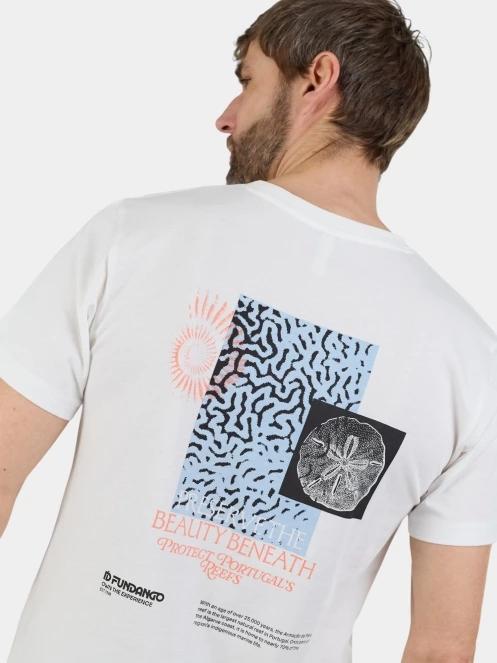 Fundango Breaker Graphic-T férfi rövid ujjú póló fehér színben 7