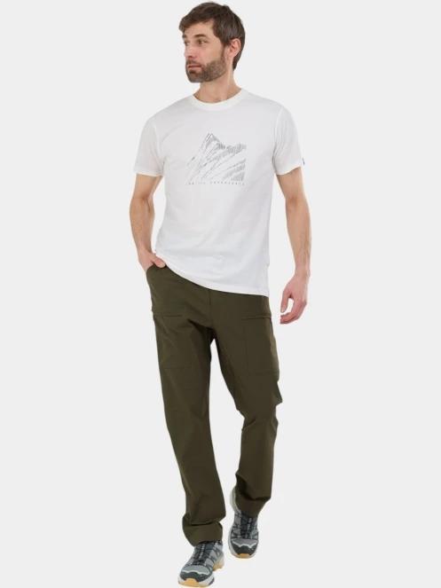 Fundango Montes Graphic-T férfi rövid ujjú póló fehér színben 4