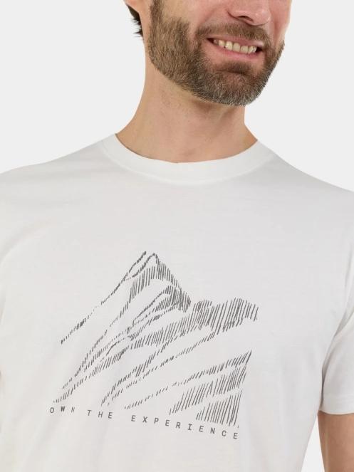 Fundango Montes Graphic-T férfi rövid ujjú póló fehér színben 6