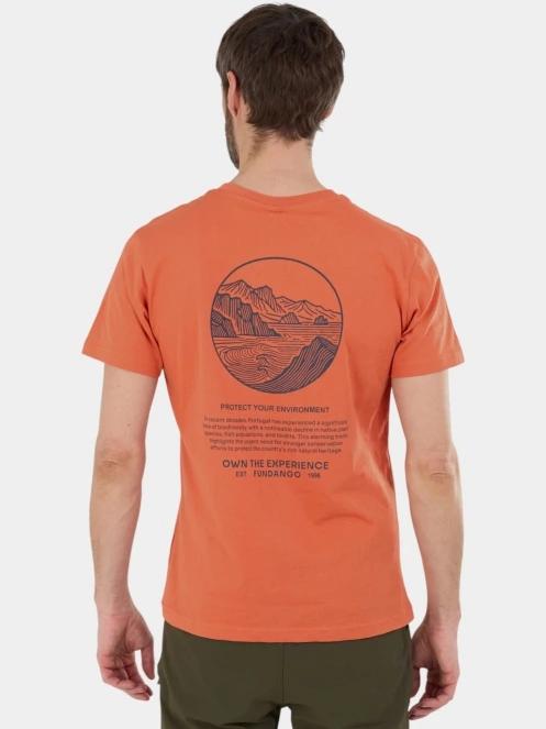 Fundango Montes Graphic-T férfi rövid ujjú póló piros színben 3