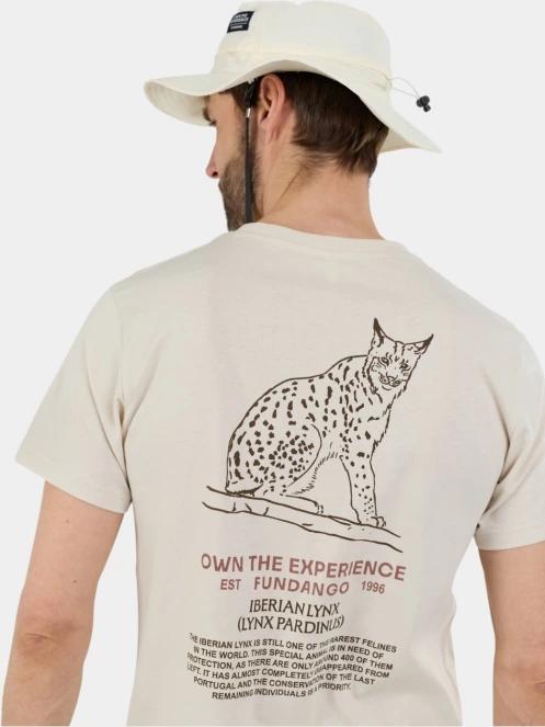 Fundango Montes Graphic-T férfi rövid ujjú póló homok színben 7