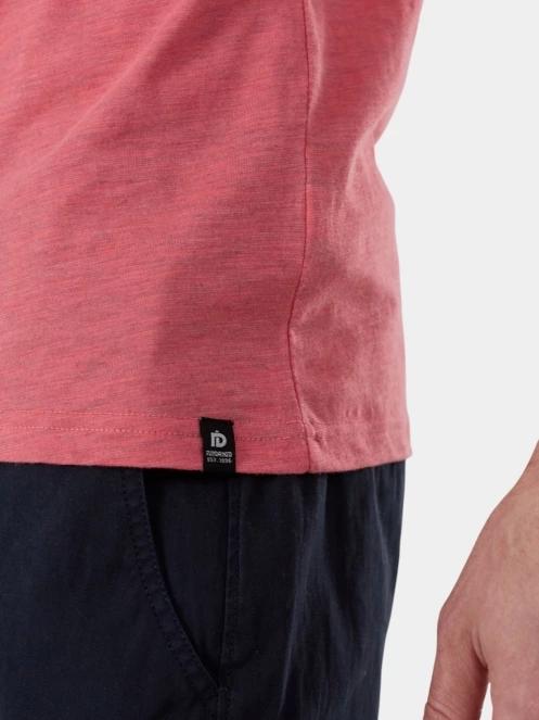 Fundango Jaggy II Structured T-shirt férfi rövid ujjú póló rózsaszín színben 6