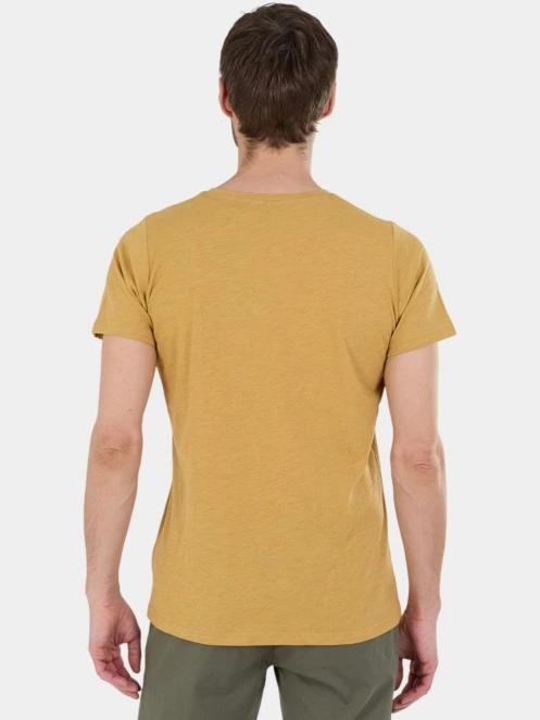 Fundango Jaggy II Structured T-shirt férfi rövid ujjú póló sárga színben 3