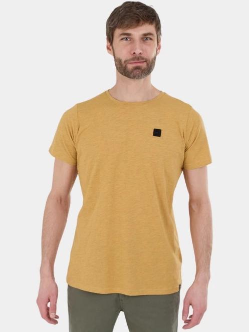Fundango Jaggy II Structured T-shirt férfi rövid ujjú póló sárga színben 5