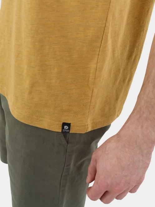 Fundango Jaggy II Structured T-shirt férfi rövid ujjú póló sárga színben 7