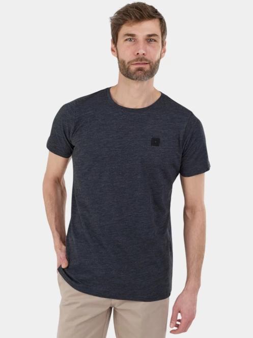 Fundango Jaggy II Structured T-shirt férfi rövid ujjú póló fekete színben 2