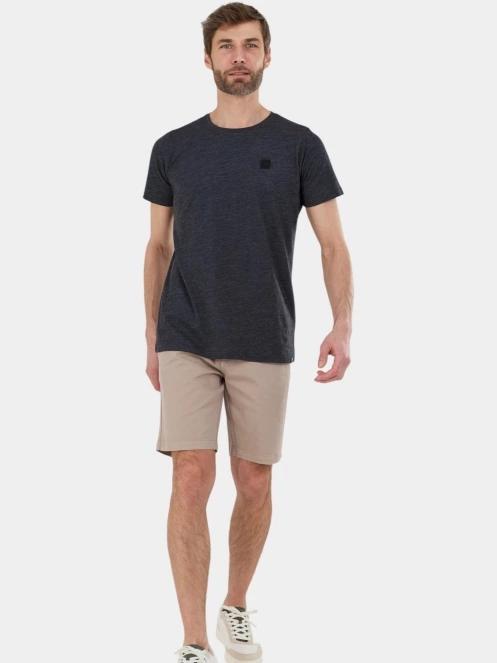 Fundango Jaggy II Structured T-shirt férfi rövid ujjú póló fekete színben 4