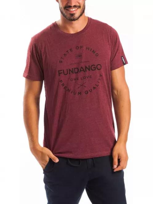 Fundango Basic T Logo 2 férfi rövid ujjú póló piros színben 2